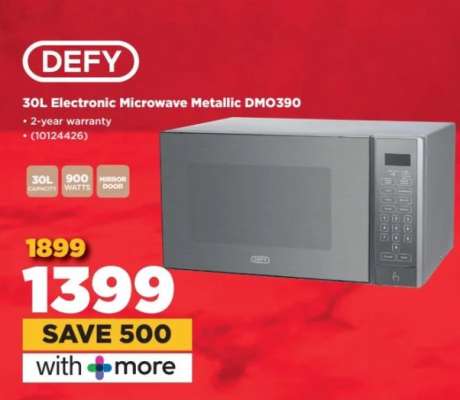 DEFY 30L Electronic Microwave Metallic DMO390