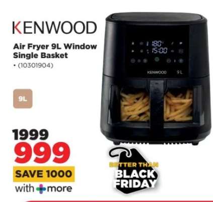 KENWOOD Air Fryer 9L Window Single Basket