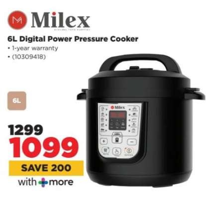 Milex 6L Digital Power Pressure Cooker
