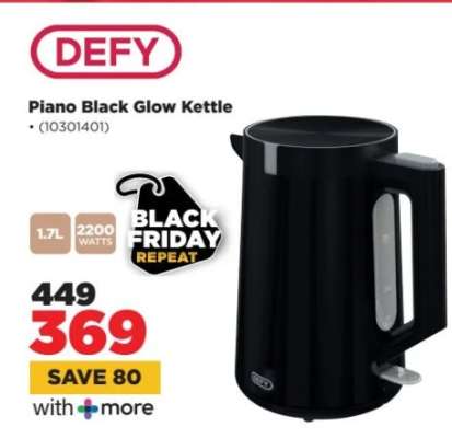 DEFY Piano Black Glow Kettle