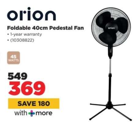 Orion Foldable 40cm Pedestal Fan