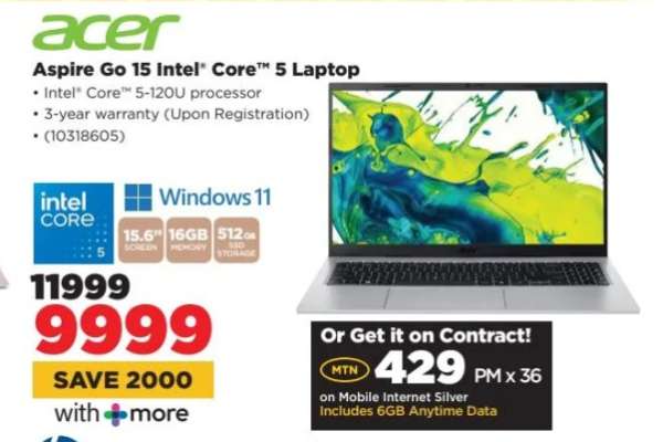 Acer Aspire Go 15 Intel Core 5 Laptop