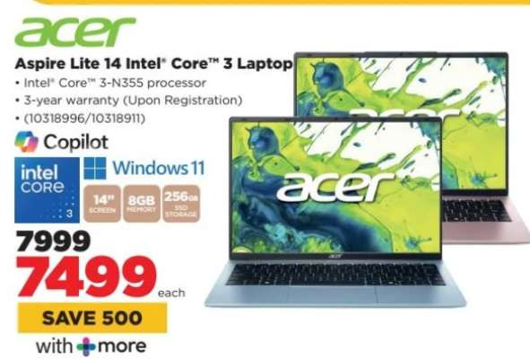 Acer Aspire Lite 14 Intel Core 3 Laptop