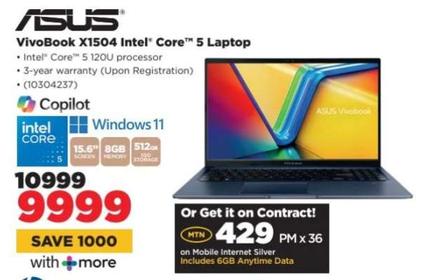 Asus Vivobook X1504 Intel Core 5 Laptop