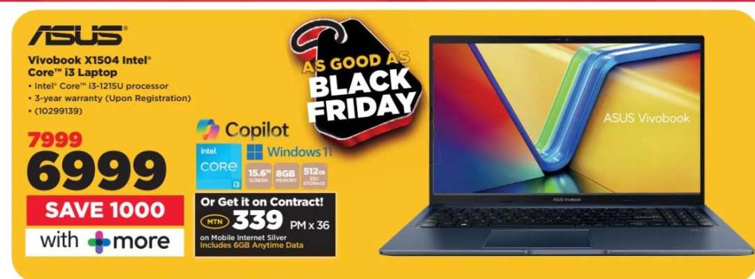 ASUS Vivobook X1504 Intel Core i3 Laptop