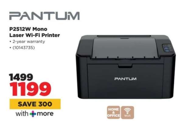 PANTUM P2512W Mono Laser Wi-Fi Printer