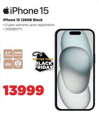 iPhone 15 128GB Black