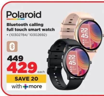 Polaroid Bluetooth Calling Full Touch Smart Watch