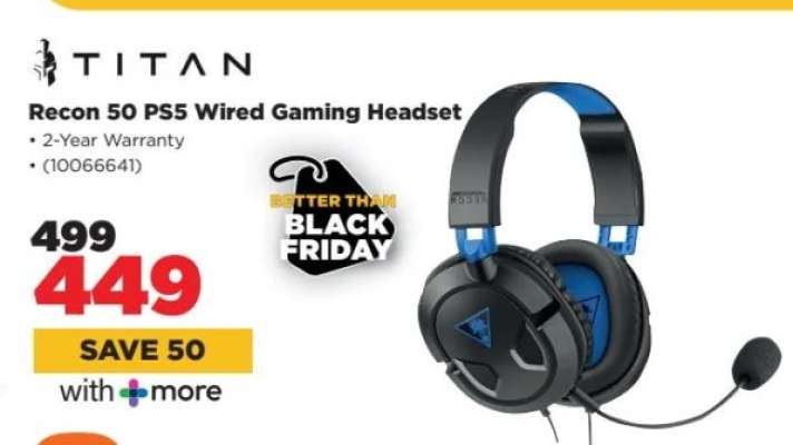 Recon 50 PS5 Wired Gaming Headset