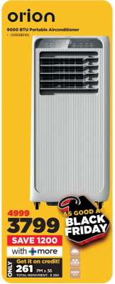 Orion 9000 BTU Portable Airconditioner