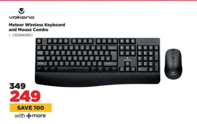 Volkano Meteor Wireless Keyboard and Mouse Combo