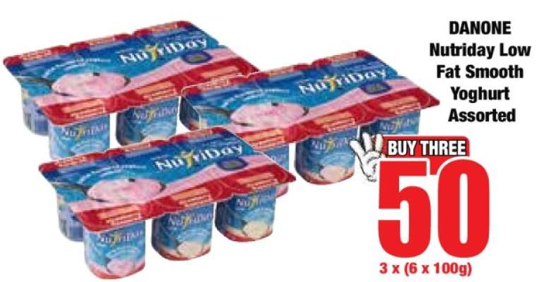 Danone NutriDay Low Fat Smooth Yoghurt Assorted