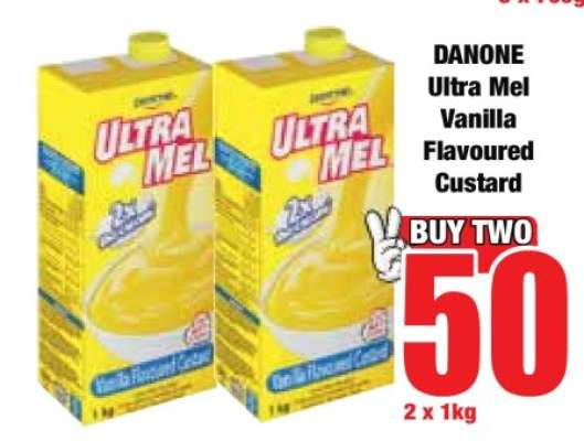 Danone Ultra Mel Vanilla Flavoured Custard