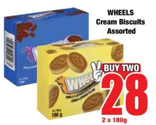 WHEELS Cream Biscuits Assorted