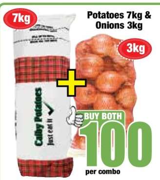 Potatoes 7kg & Onions 3kg