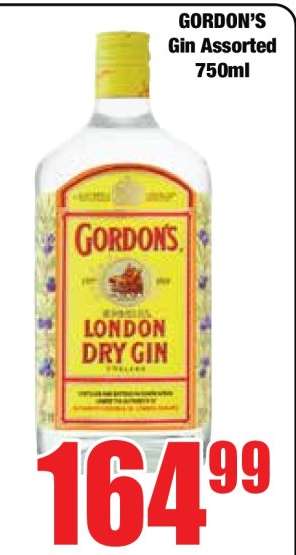 GORDON’S Gin Assorted 750ml