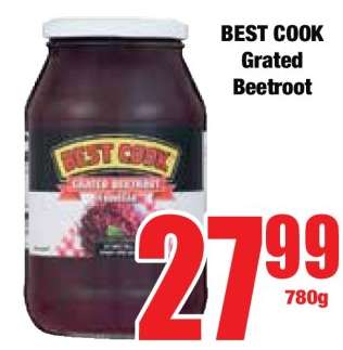 BEST COOK Grated Beetroot