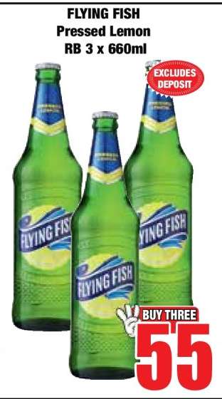 FLYING FISH Pressed Lemon RB 3 x 660ml