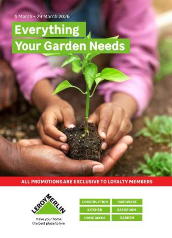 Leroy Merlin catalogue  - 06/03/2026 - 29/03/2026.