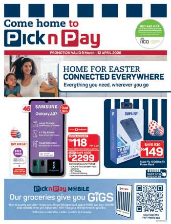 Pick n Pay catalogue  - 09/03/2026 - 12/04/2026.