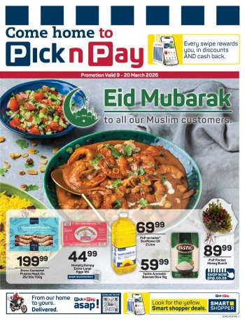 Pick n Pay catalogue  - 09/03/2026 - 20/03/2026.