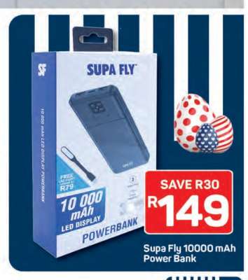Supa Fly 10000 mAh Power Bank