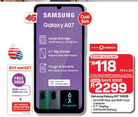 Samsung Galaxy A07 128GB
