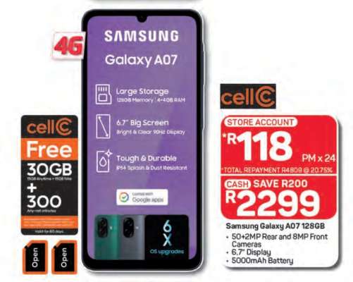 Samsung Galaxy A07 128GB