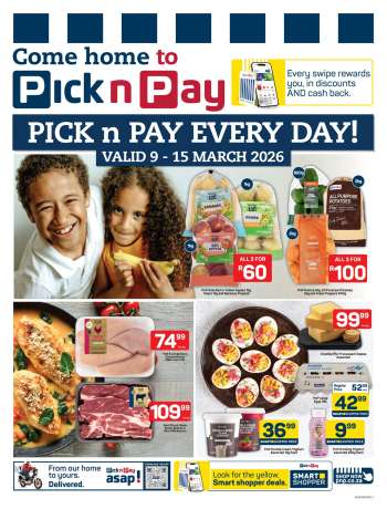 Pick n Pay catalogue  - 09/03/2026 - 15/03/2026.