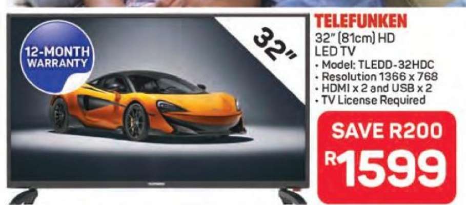 TELEFUNKEN 32" HD LED TV