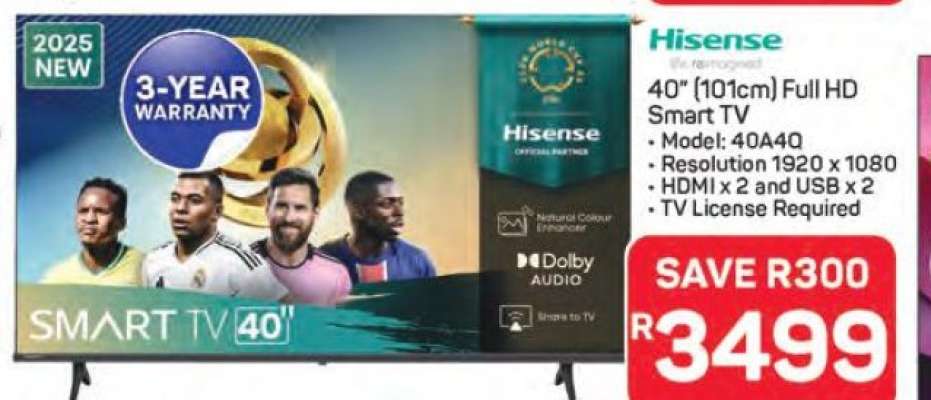 Hisense 40" Full HD Smart TV