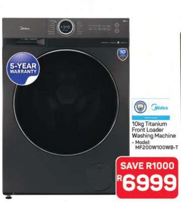 10kg Titanium Front Loader Washing Machine