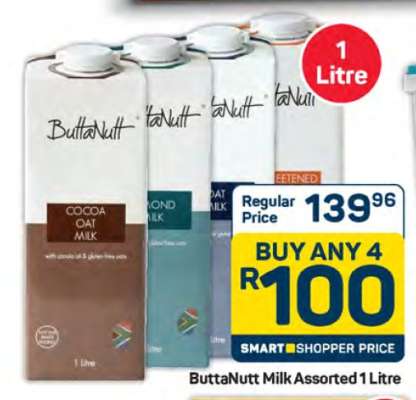 Buttanutt Milk Assorted 1 Litre
