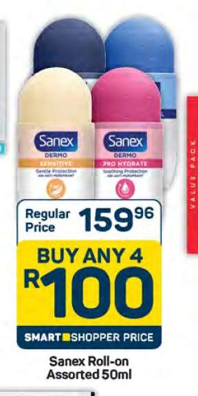 Sanex Roll On Assorted 50ml