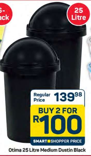 Otima 25 Litre Medium Dustin Black