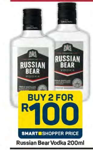 Russian Bear Vodka 200ml