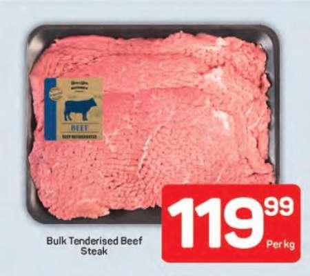 Bulk Tenderised Beef Steak
