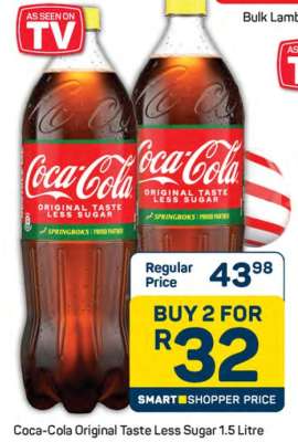 Coca Cola Original Taste Less Sugar 1.5 Litre