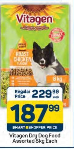 Vitagen Dry Dog Food Assorted 8kg Each