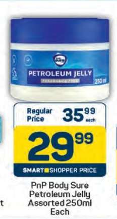 PnP Body Sure Petroleum Jelly Assorted 250ml Each