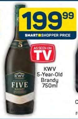 KWV 5-Year-Old Brandy 750ml