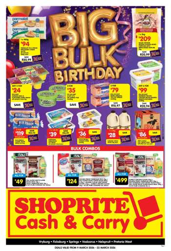 Shoprite catalogue  - 09/03/2026 - 22/03/2026.