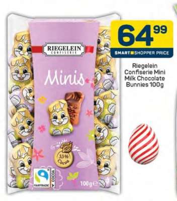 Riegelein Confiserie Mini Milk Chocolate Bunnies 100g