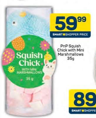 PnP Squish Chick with Mini Marshmallows 35g