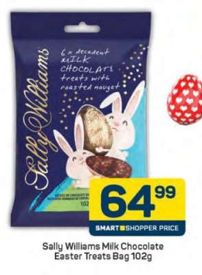 Sally Williams Milk Chocolate Easter Treats Bag 102g