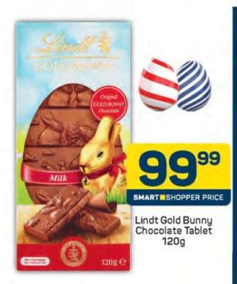 Lindt Gold Bunny Chocolate Tablet 120g
