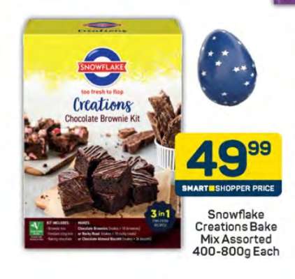 Snowflake Creations Bake Mix Assorted 400-800g Each