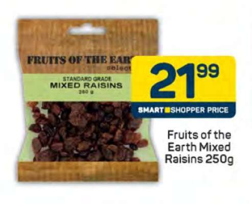 Fruits of the Earth Mixed Raisins 250g