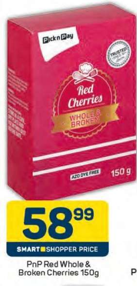 PnP Red Whole & Broken Cherries 150g