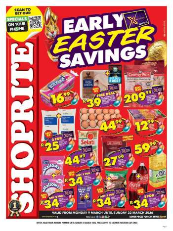 Shoprite catalogue  - 09/03/2026 - 22/03/2026.